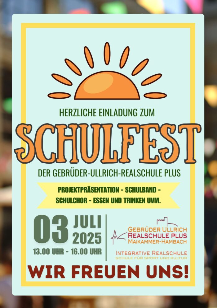 Einladung Schulfest